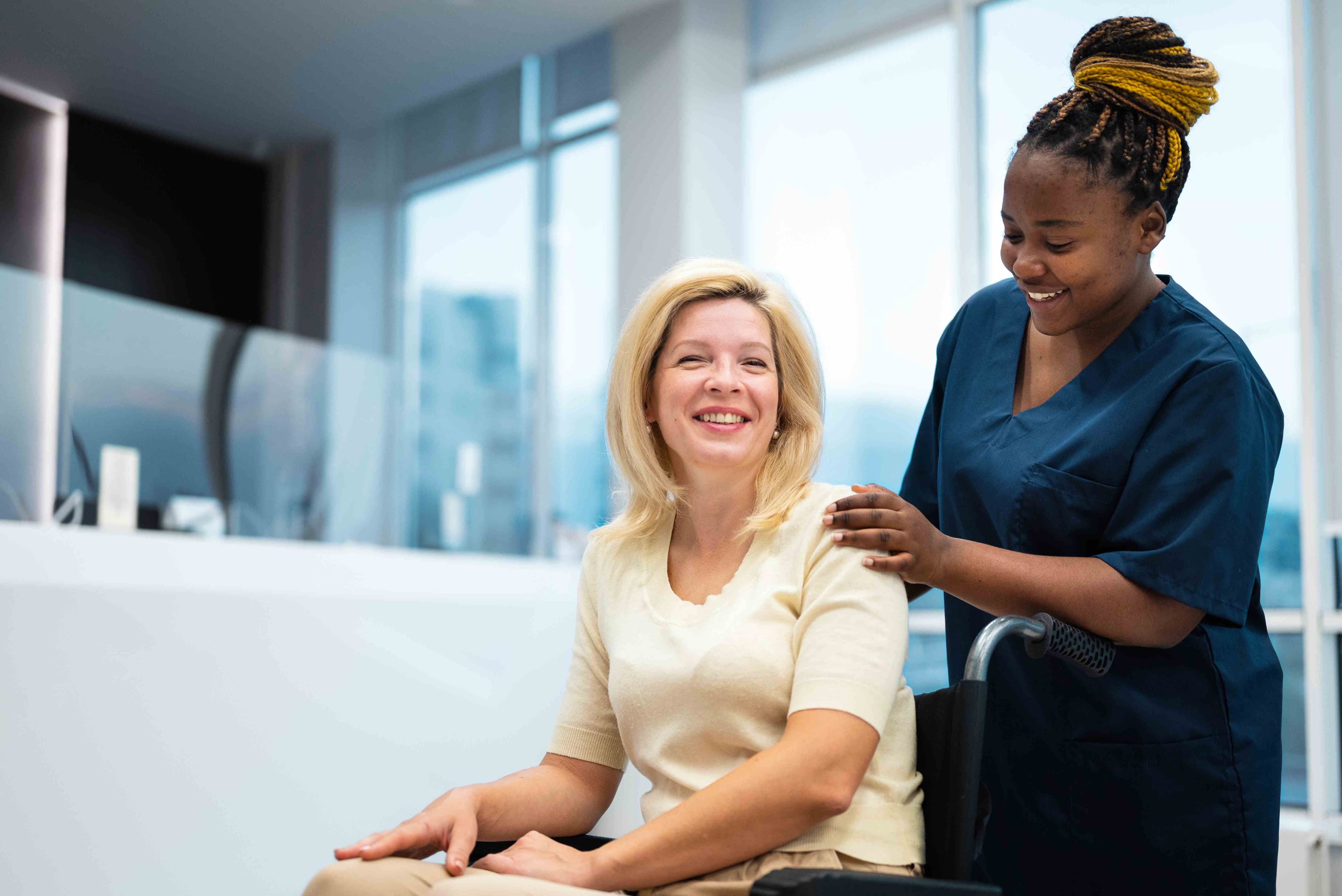 Elderly woman on the phone (background)